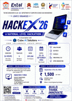 HACKEX ’26 National Level Hackathon Poster